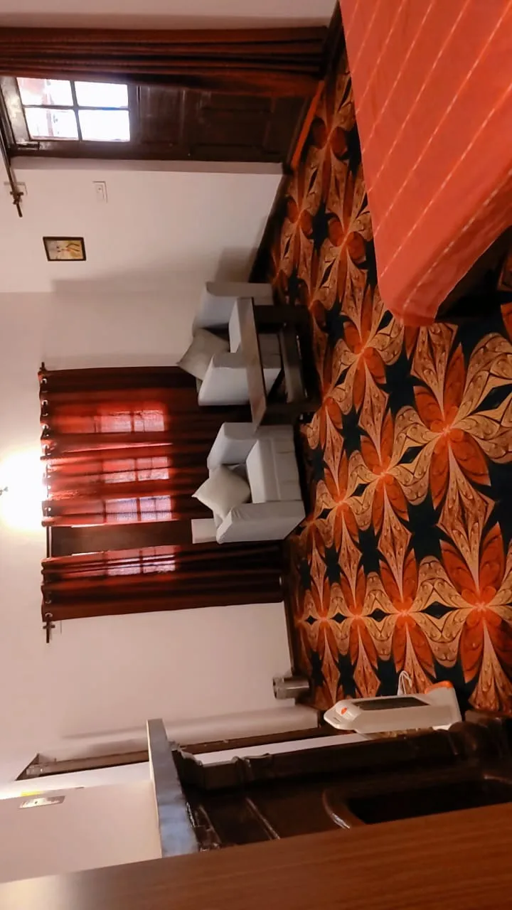 Antique mirror in room at The Palace Homestay Junga near Shimla