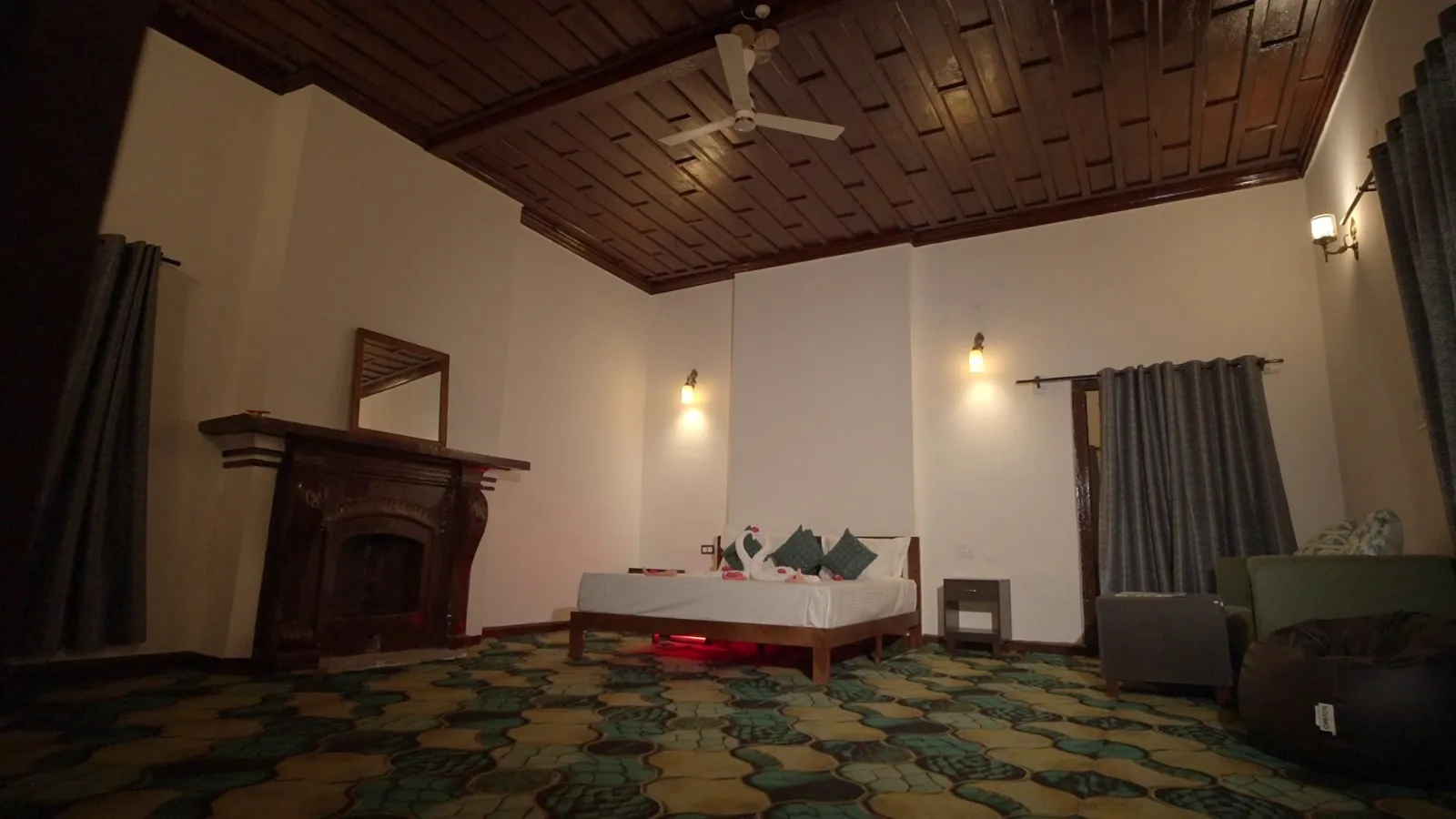 Traditional Himachali Dham food served at The Palace Homestay Junga